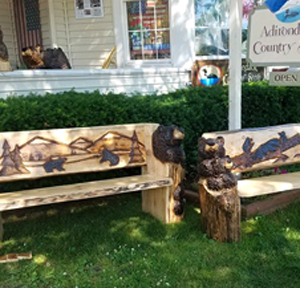 Carved Benches by Kerr Chainsaw Carving