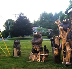Assorted Carvings by Kerr Chainsaw Carving
